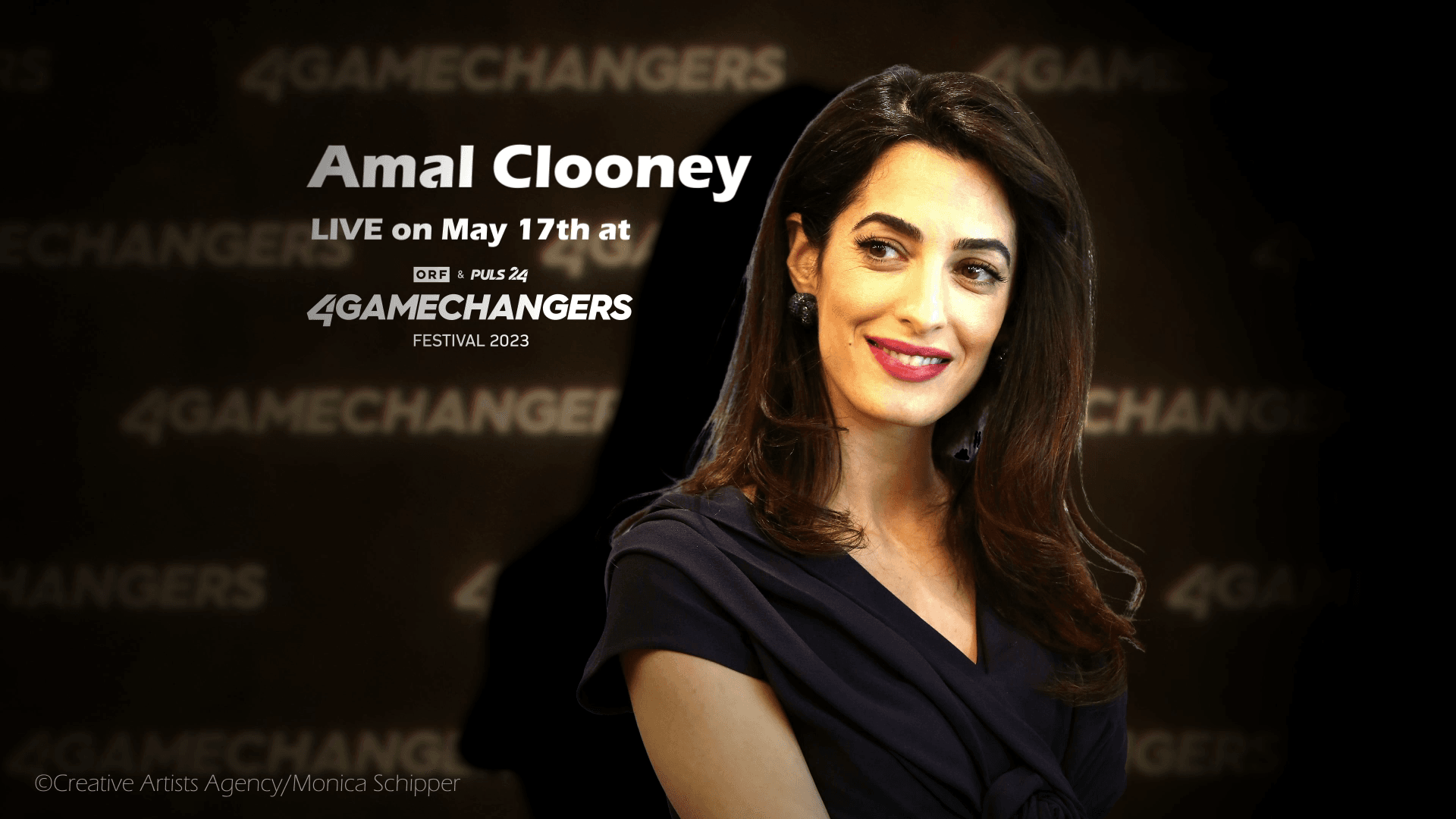 Amal Clooney comes to Vienna for the 4GAMECHANGERS Festival